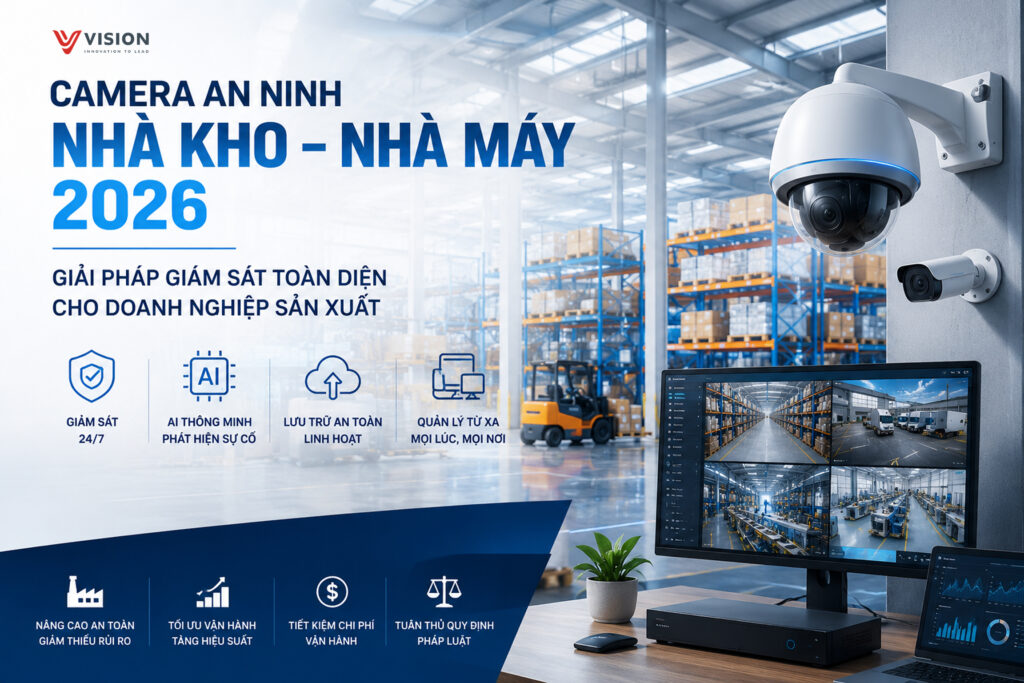 camera an ninh nhà máy, kho xưởng